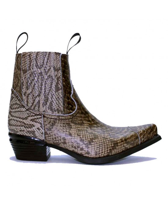 Snakeskin cowboy clearance ankle boots